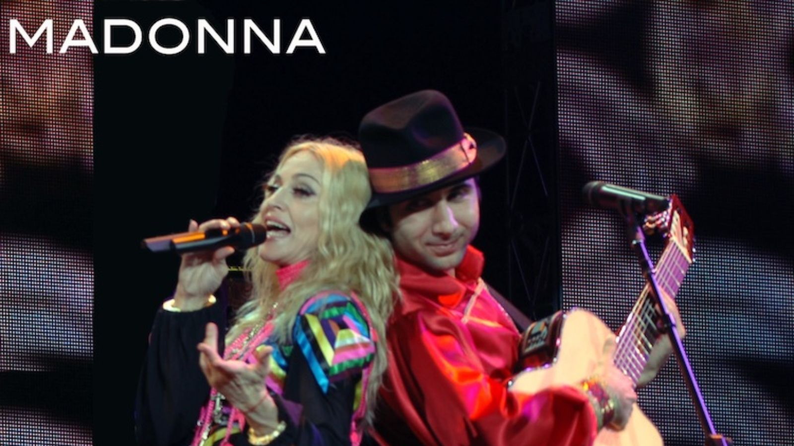 Vadim Kolpakov performing on Madonna's Sticky & Sweet World Tour