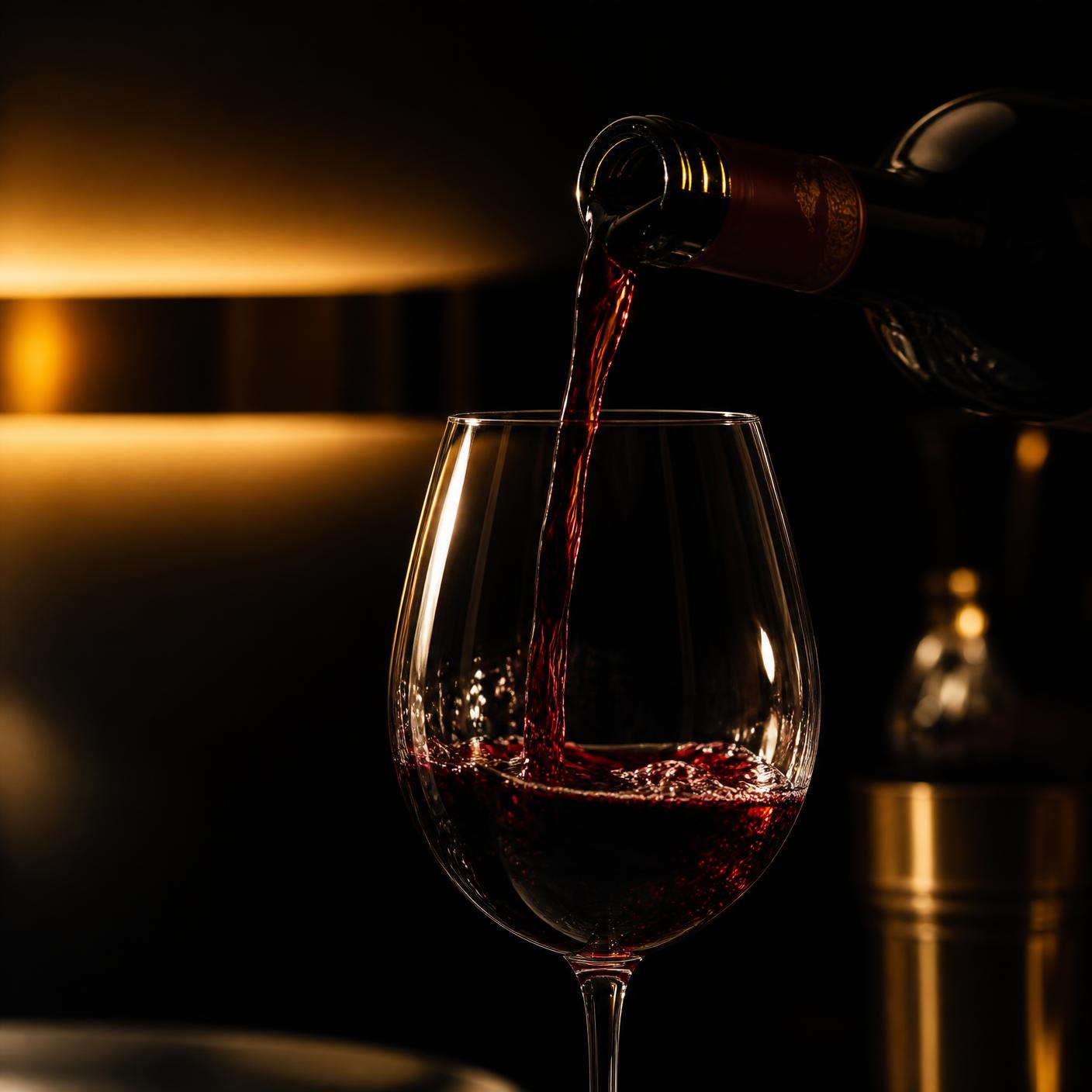 Glass of red wine poured for the Steak & Wine Experience in Charlotte